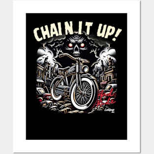 Bicycle Retro style Velocity Biker Virtuoso Bicycle: The Speed Seeker's Craft - Pin-up post apo Posters and Art